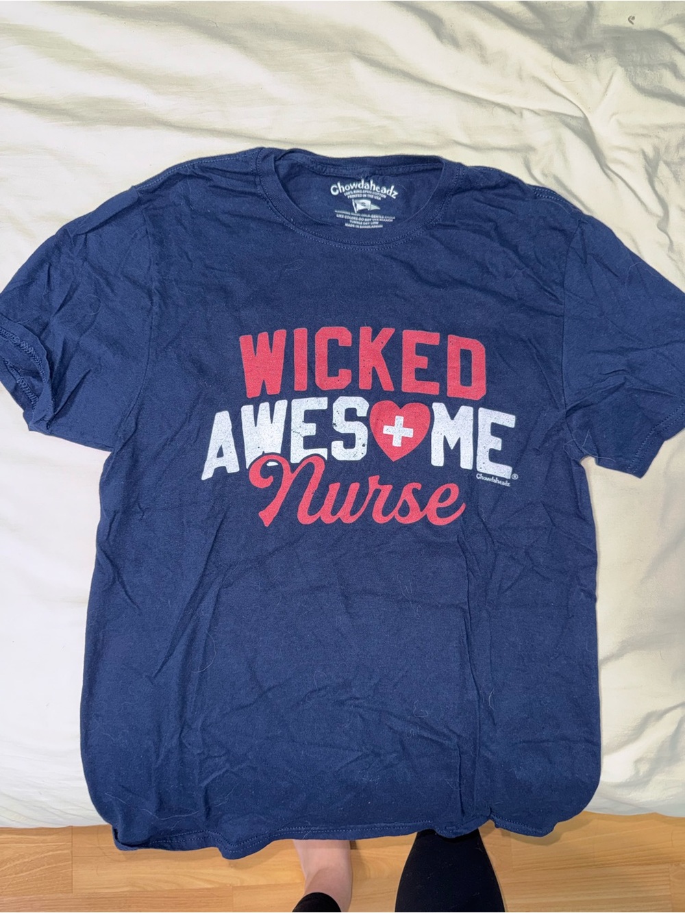 Wicked Awesome Nurse Short Sleeve Tee - Navy